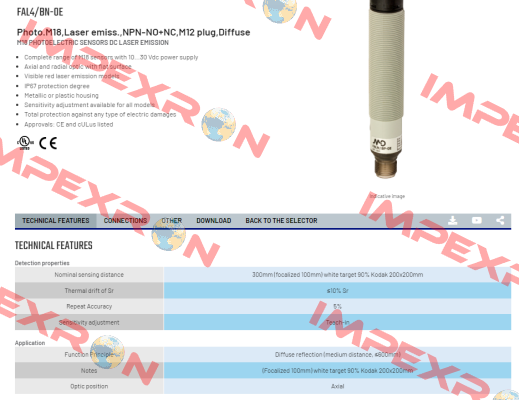 FAL4/BN-0E Micro Detectors / Diell (now Datasensing)