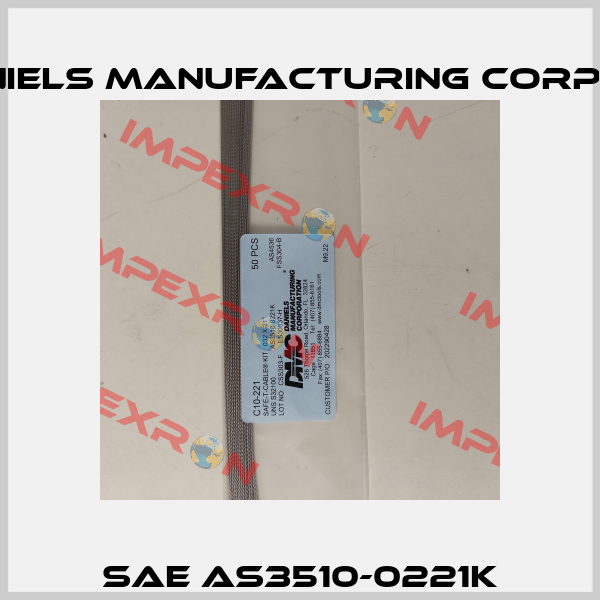 SAE AS3510-0221K Dmc Daniels Manufacturing Corporation