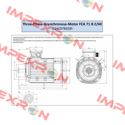 FCA 71 B 2 /HE AC Motoren