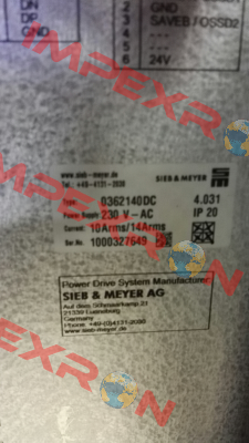 0362140DC  OEM!!  SIEB & MEYER